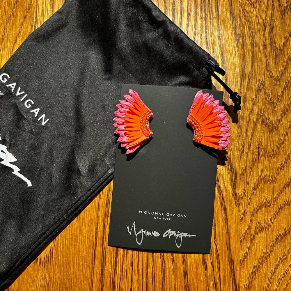 Mignonne Gavigan Pink and Orange Mini Madeline Earrings